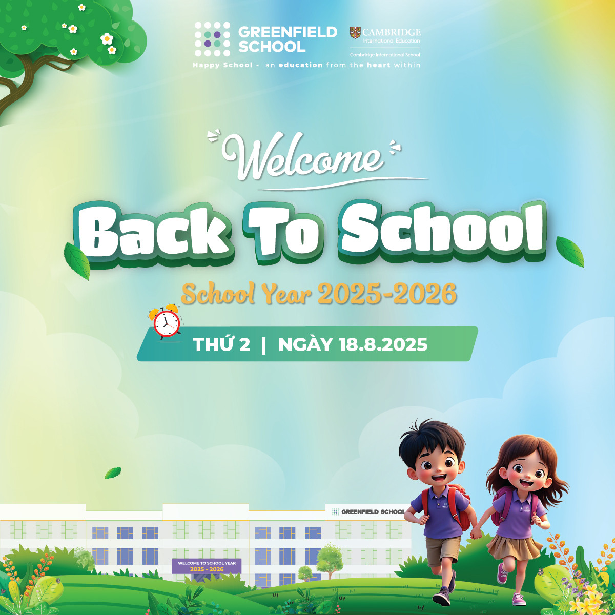 Back To Greenfield School - Năm học 2025-2026
