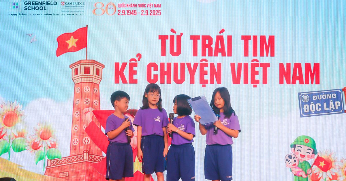Học sinh Greenfield sôi nổi chào mừng Quốc Khánh 2/9 với chuỗi các hoạt động ý nghĩa "Tự hào Việt Nam - Tổ quốc trong tim"