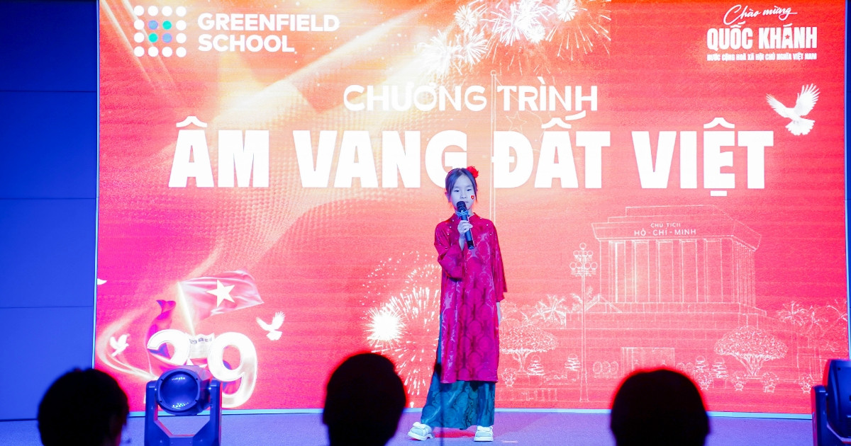 Chương trình "Âm vang đất Việt": Những giai điệu đầy tự hào của học sinh Khối 3-5 khuấy động sân khấu chào mừng Quốc Khánh